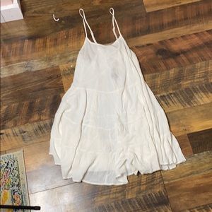 Cream flowy tank top
